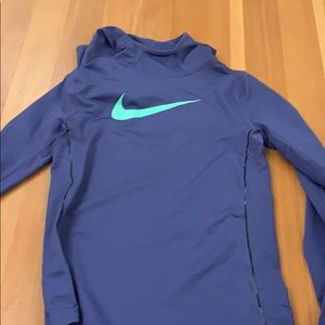 purple and teal nike dri-fit pullover